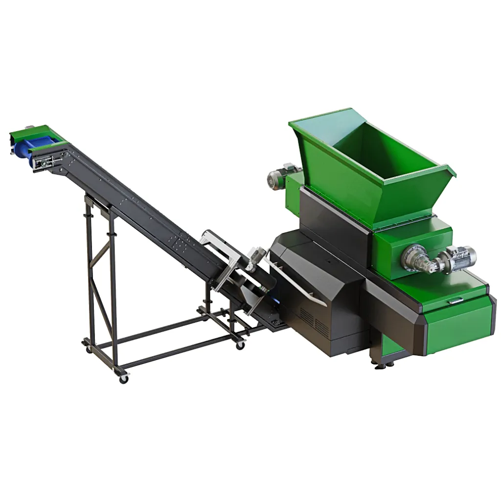 Zerkleinerer ReUser HD 1500 auf Förderband